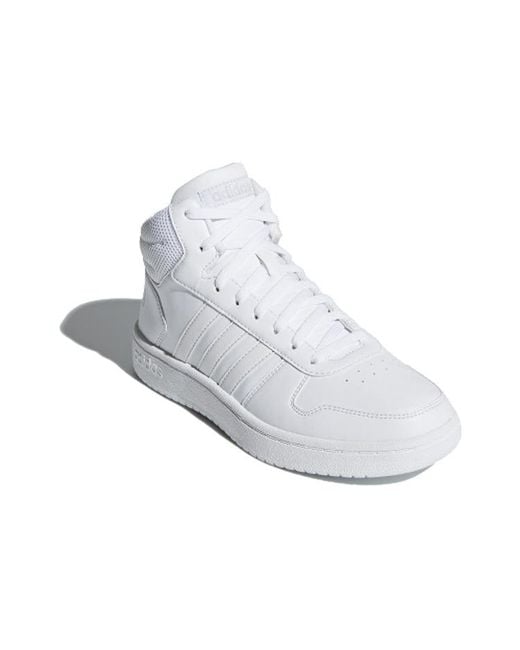 Adidas White (Wmns) Hoops 2.0 Mid