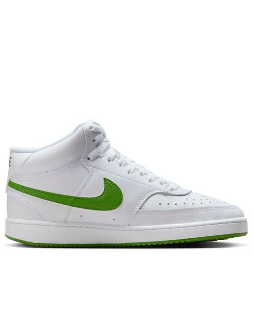 Nike White Vision Mid Shoe