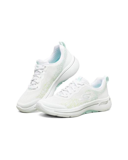 Skechers White (Wmns) Go Walk Arch Fit Light'