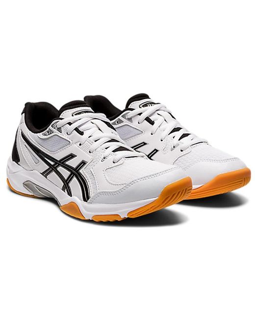 Asics White Gel-rocket 10 Indoor Sport Shoes