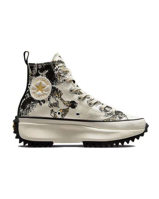 Converse Black Run Star Hike High 'Floral Fusion for men