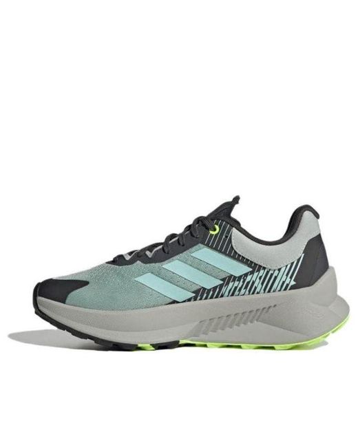 Adidas Blue (Wmns) Terrex Soulstride Flow Gtx Shoes 'Wonder Semi Flash Aqua Lucid Lemon'