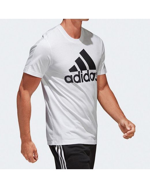 Adidas White Sports Stylish Short Sleeve for men