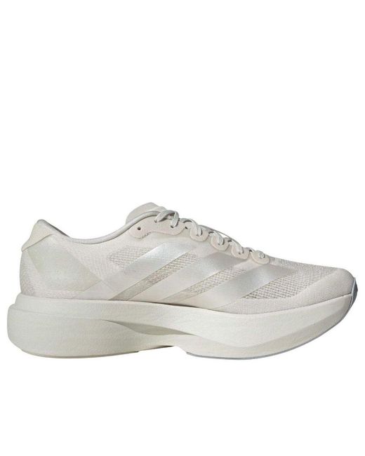 Adidas White Adizero Evo Sl for men