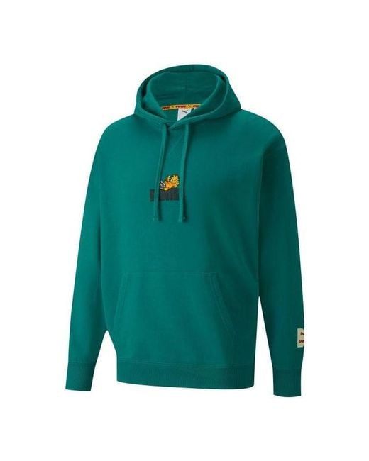 PUMA Green X Garfield Hoodie 'Parasailing' for men