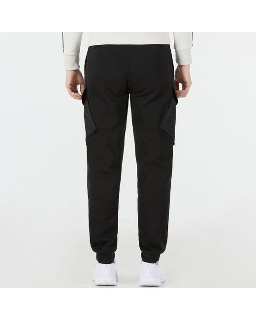 PUMA Black Woven Cargo Pants for men