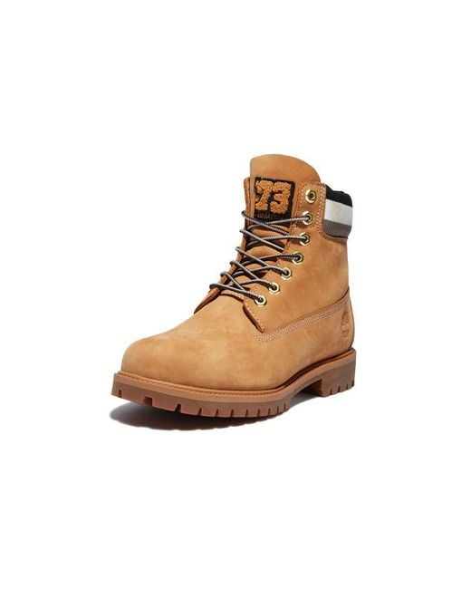 Timberland Brown Heritage 6 Inch Waterproof Boot 'Wheat Nubuck With' for men