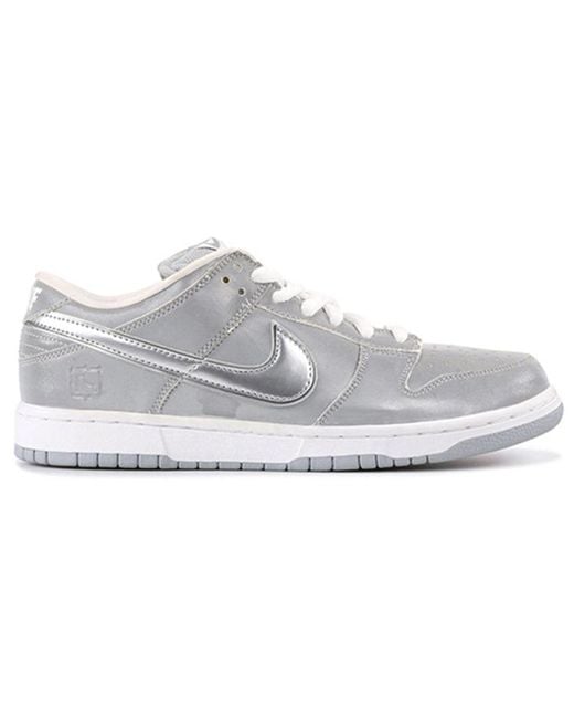 Nike White Sb Dunk Low Pro 'Medicom 3' for men