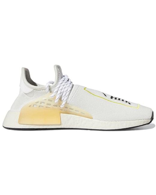 Adidas White X Pharrell Nmd Hu 'Light' for men