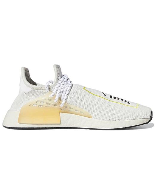 Adidas White X Pharrell Nmd Hu 'Light' for men