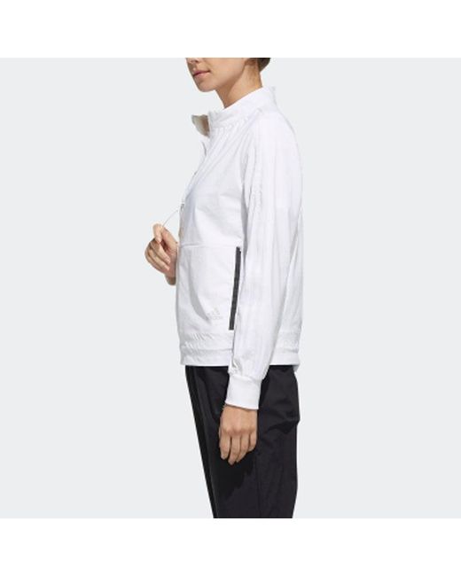 Adidas White (Wmns) Sports Jacket