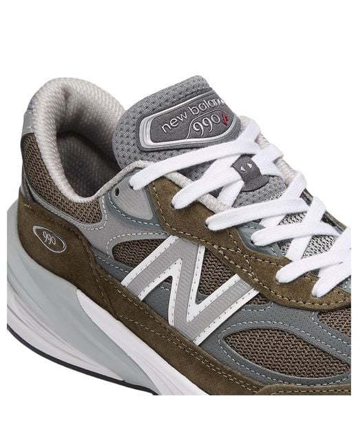 New Balance White 990 V6 'True Camo' for men
