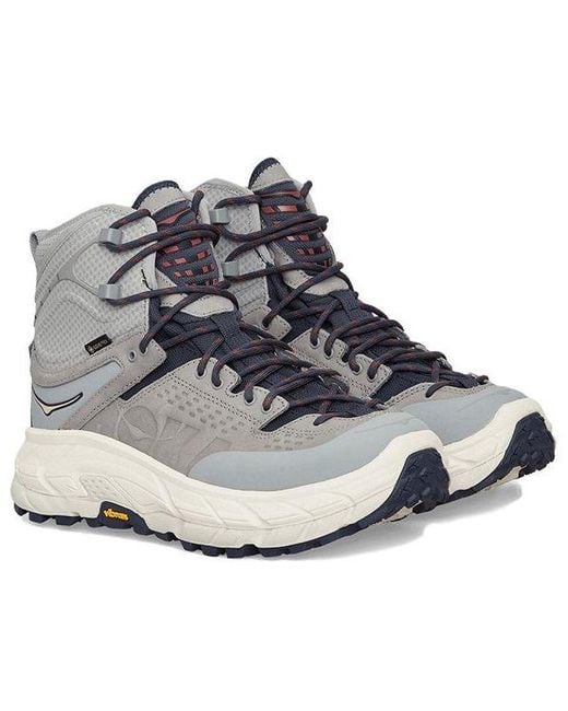 Hoka One One Gray Tor Ultra High Gore-Tex 'Limstone Shifting Sand' for men