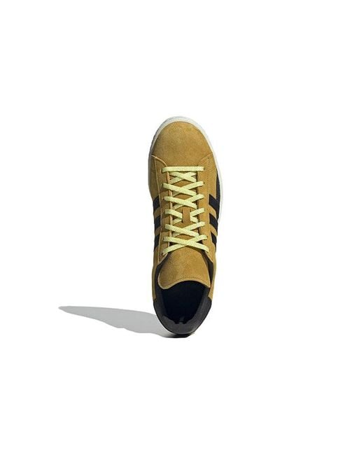 Adidas Brown Campus 80S Shoes 'Mustard' for men