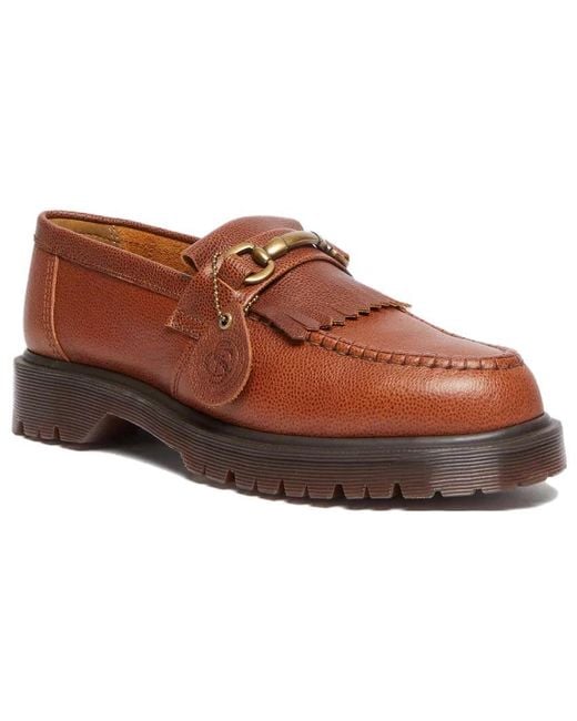 Dr. Martens Brown Adrian Snaffle Westminster Leather Loafers 'Whiskey'