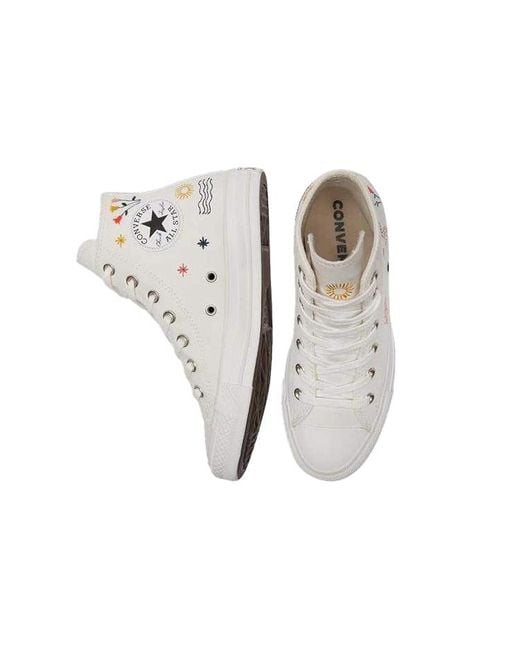 Converse White (Wmns) Chuck Taylor All Star High 'It's Okay To Wander'