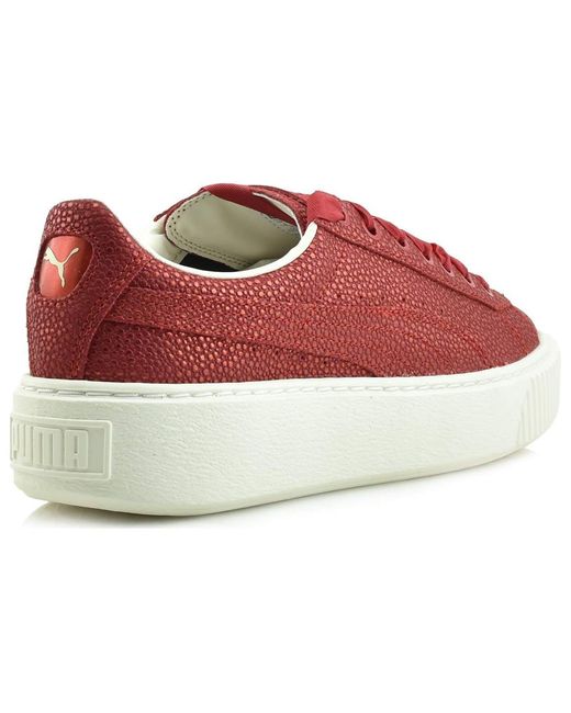 PUMA Red (Wmns) Platform Lux