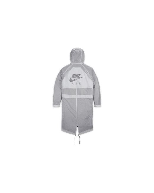 Nike Blue Air X Kim Jones Crossover Reversible Mid-Length Hooded Jacket Us Edition