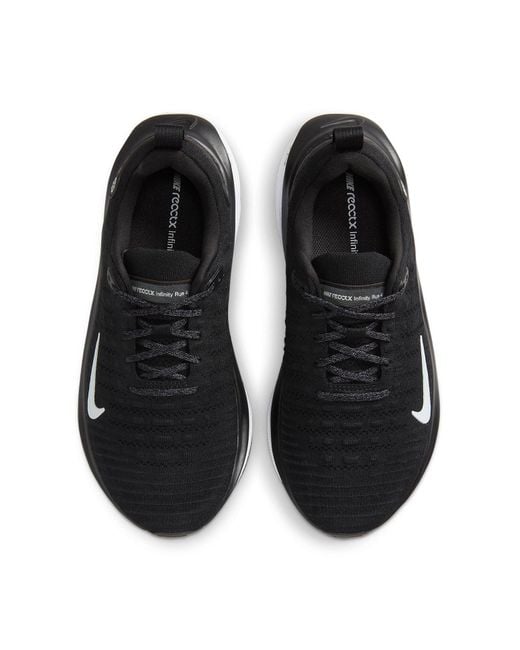 Nike Black Reactx Infinity Run 4 Extra Wide for men