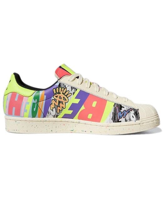 Adidas White Kris Andrew Small X Superstar 'Pride' for men