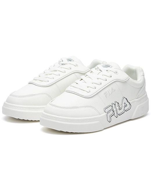 Fila White Game Point Platform Sneakers for men