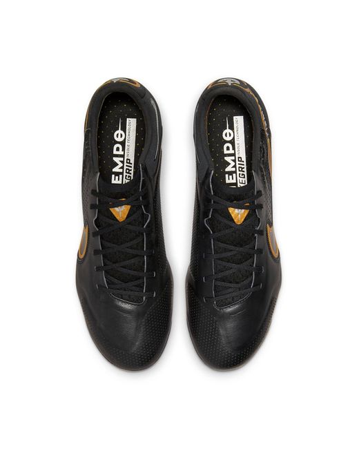 Nike Black Tiempo Legend 9 Elite Fg Metallic' for men
