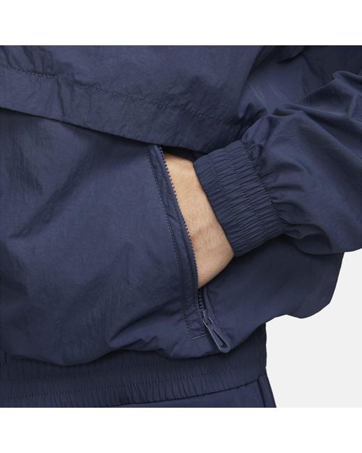 Nike Blue Sportswear Solo Swoosh Woven Track Jacket for men