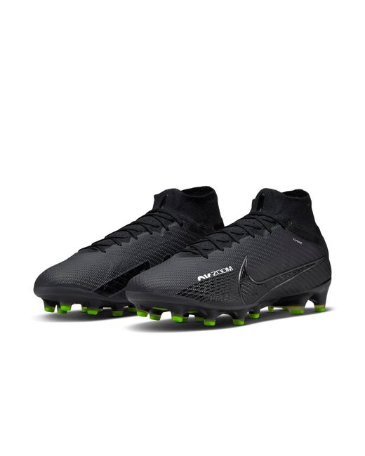 Nike Black Mercurial Superfly 9 Elite Ag-Pro Volt' for men
