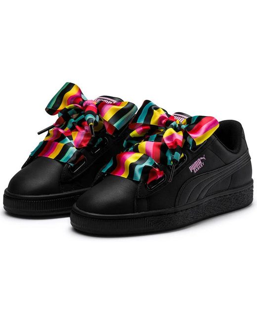 PUMA Black (Wmns) Basket Heart Gen Hustle