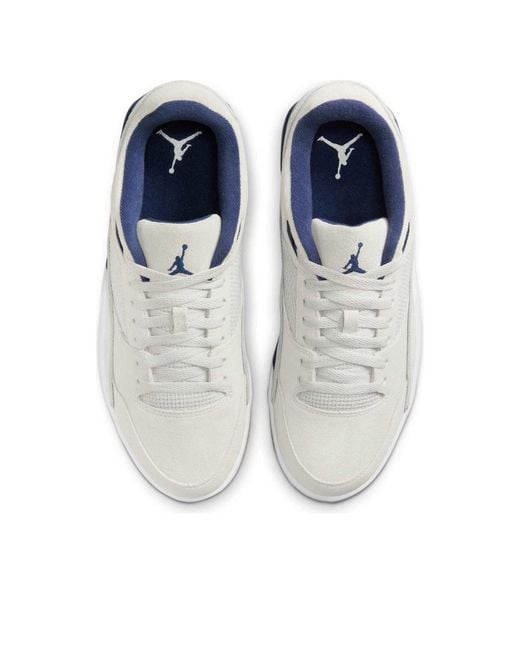 Nike White Jordan Flight Court Shoes for men