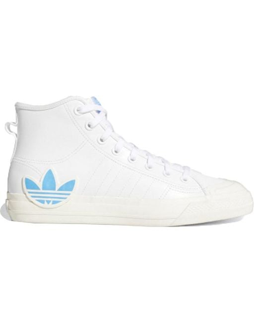 Adidas White Nizza Hi Rf for men