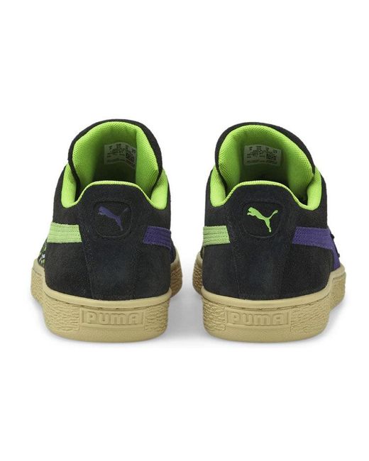PUMA Green Santa Cruz X Suede 'Shark' for men