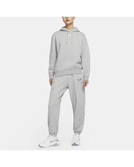 Nike Gray (Wmns) Sportswear Collection Fleece Hoodie