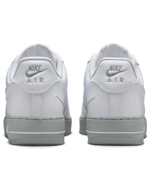 Nike White Air Force 1 '07 Light Smoke Sole' for men