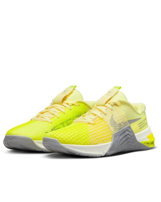 Nike Yellow Metcon 8 Training Shoes