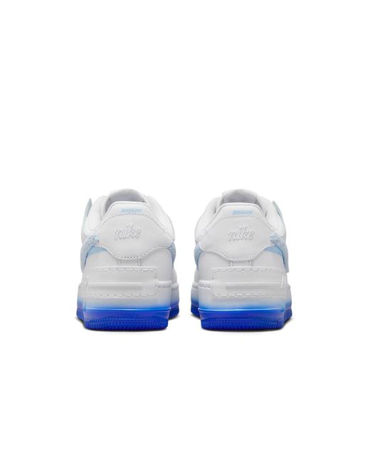 Nike Blue (Wmns) Air Force 1 Low Shadow 'Chenille Swoosh'