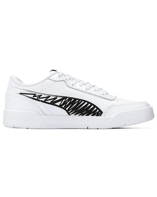 PUMA White Rebound Layup Sl Sketch Sneakers for men