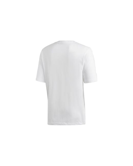Adidas White Originals Outline Tee Casual Cozy Round Neck Short Sleeve for men