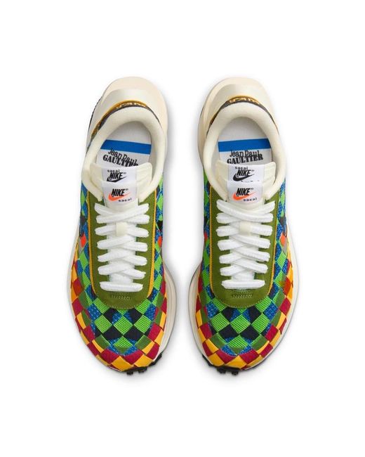 Nike Green X Sacai X Jean Paul Gaultier Vaporwaffle Gusto' for men