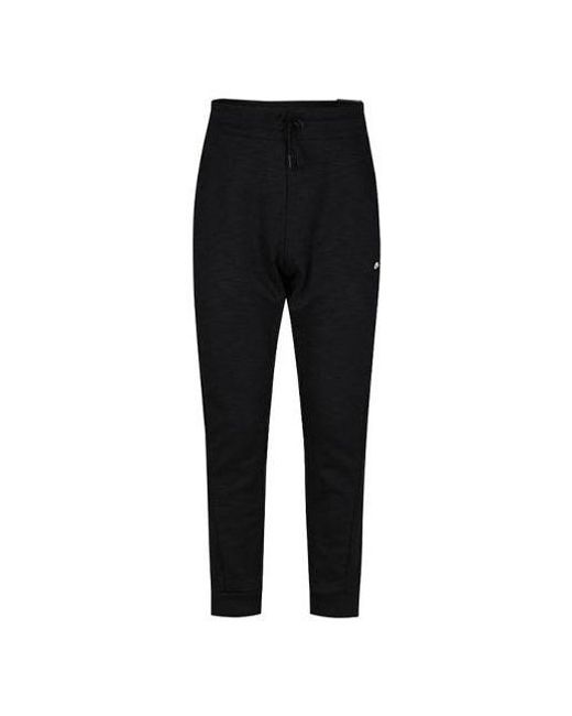 Nike Black Logo Label Knit Sports Pants/Trousers/Joggers for men