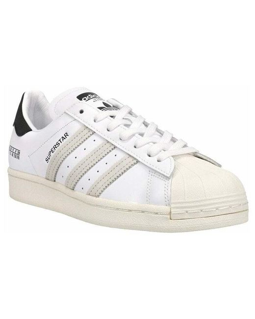 Adidas White Superstar 'Size Tag for men