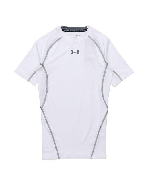 Under Armour Blue Training Sports Tight Short Sleeve Tops for men