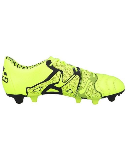 Adidas Yellow X 15.1 Fg Leather for men