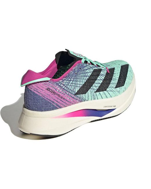 Adidas Blue Adizero Prime X Strung 'Pulse Mint' for men