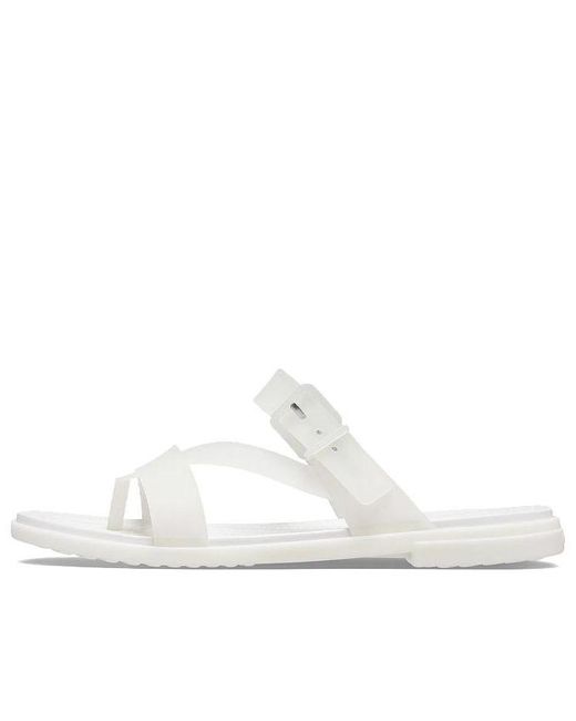 CROCSTM White (Wmns) Tulum Slides 'Translucent'
