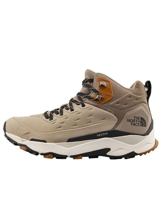 The North Face Brown Vectiv Exploris Futurelight Mid Hiking Shoes for men