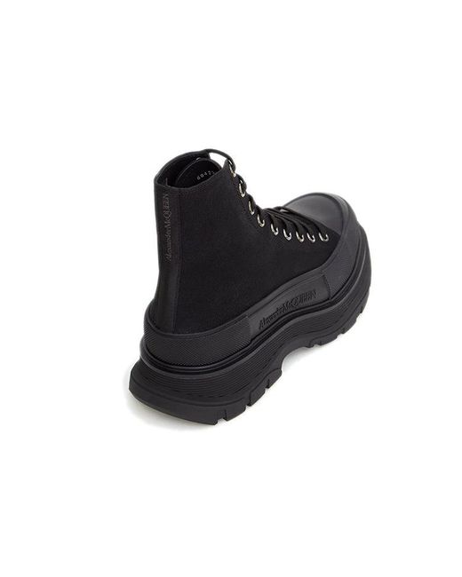 McQueen Black Tread Slick Boot for men
