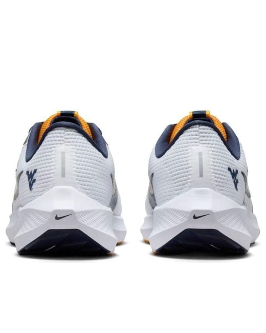 Nike White Pegasus 40 (west Virginia) Road Running Shoes for men