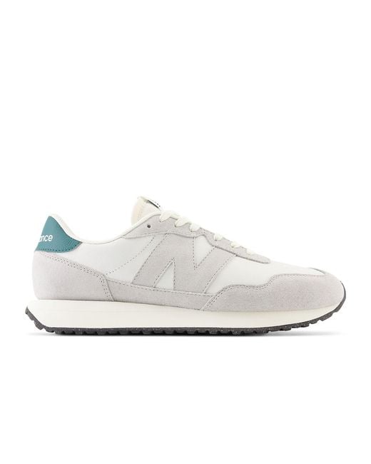 New Balance White 237 'Vintage' for men
