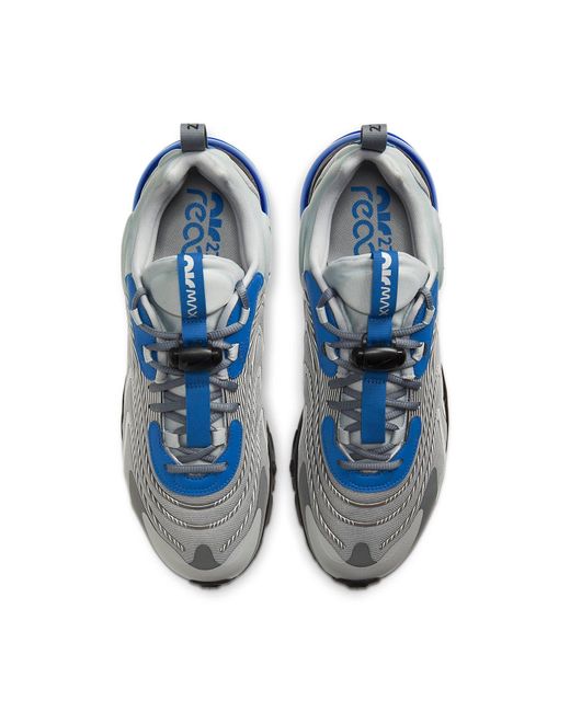 nike air max 270 react eng silver and blue